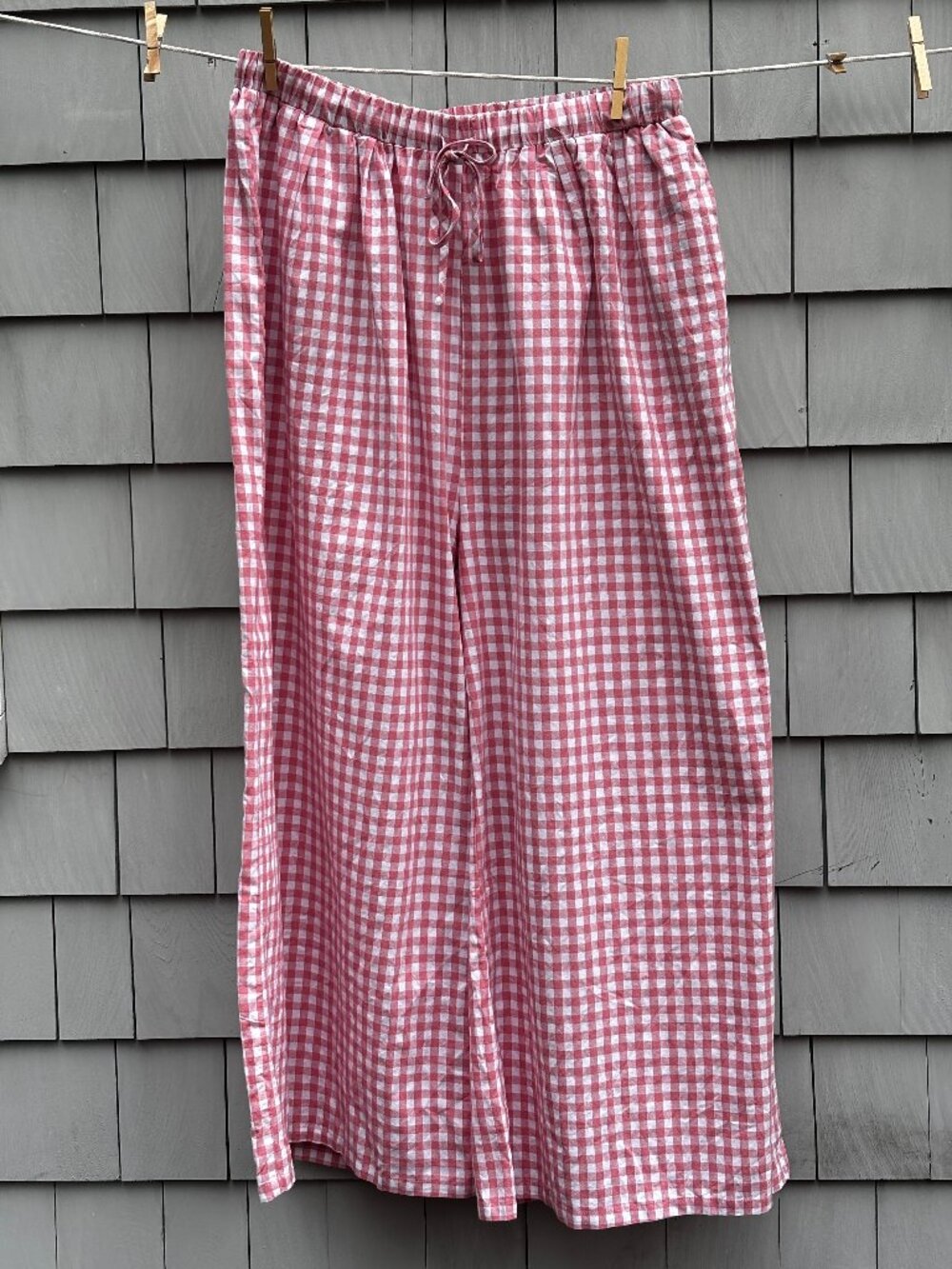 The Lullaby Club | Pink Gingham Wide-Leg Lounge Pants | Size XXL | NWT